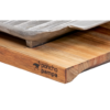 Bifera de Aluminio con Base de Madera