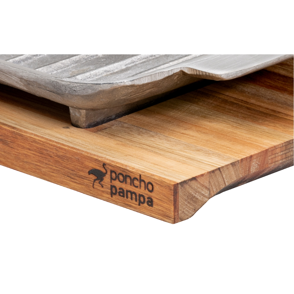 Bifera de Aluminio con Base de Madera